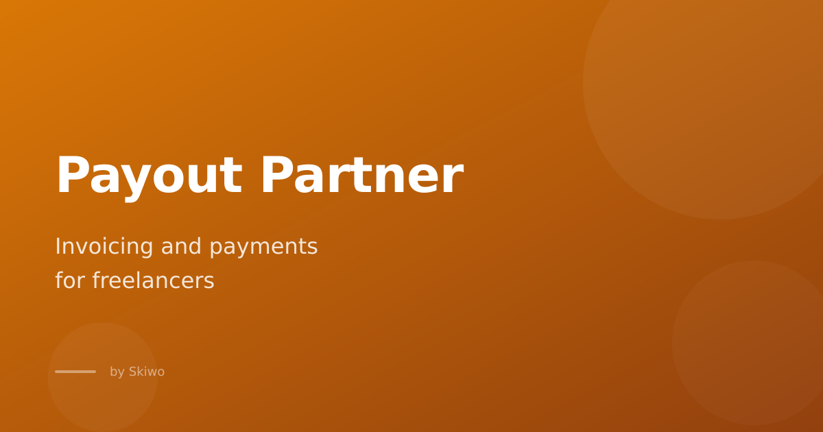 Invoice Without a Company or Use Free Invoicing Software | Payout Partner